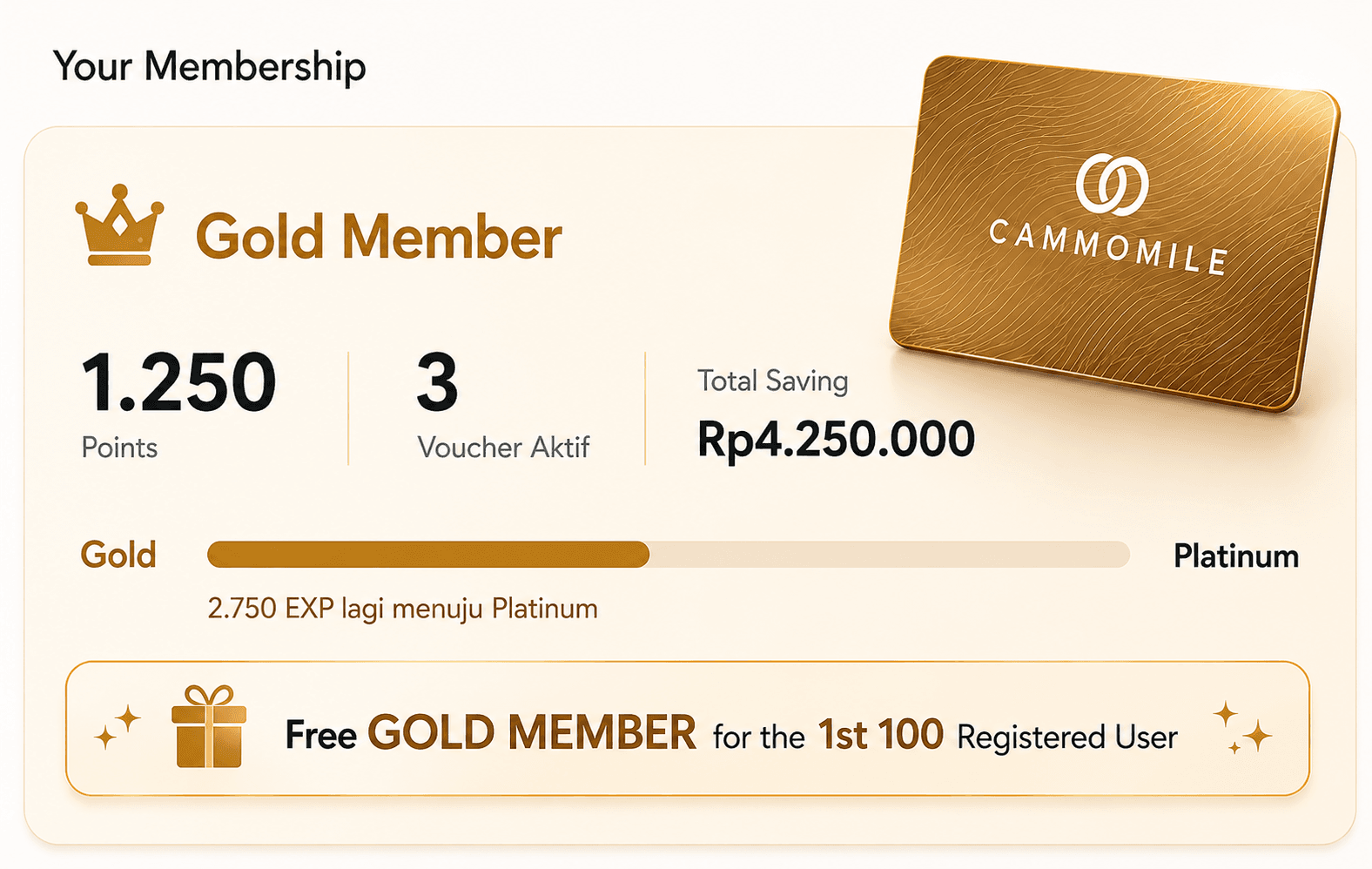 Free Gold Member untuk 100 pendaftar pertama