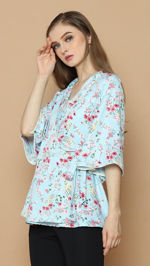 Cammomile 1904033 Blouse kimono flower