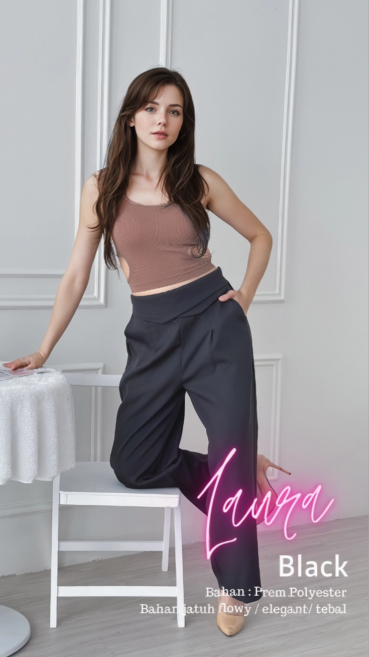 Cammomile LAURA pants highwaist 2304078