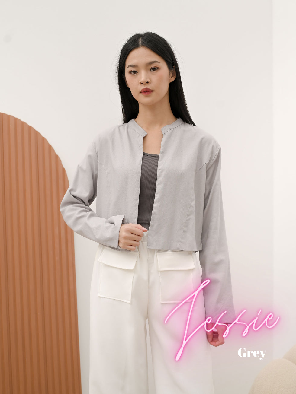 Cammomile JESSIE crop cardi 2307042