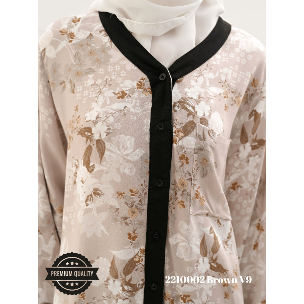 Cammomile 2210002 piyama list hitam