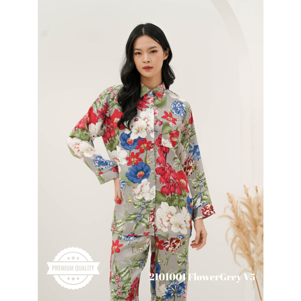Cammomile 2210002 piyama list hitam
