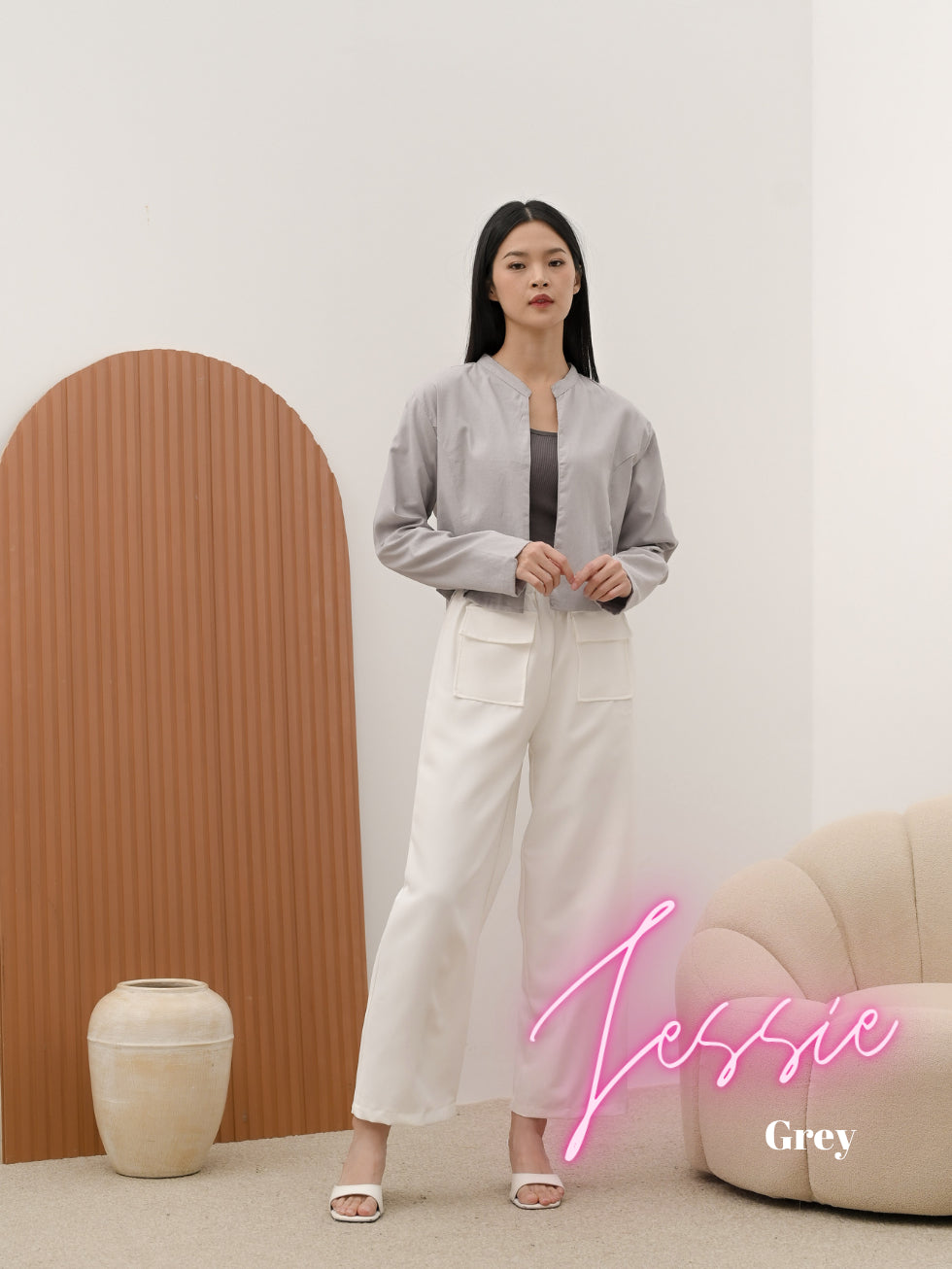 Cammomile JESSIE crop cardi 2307042