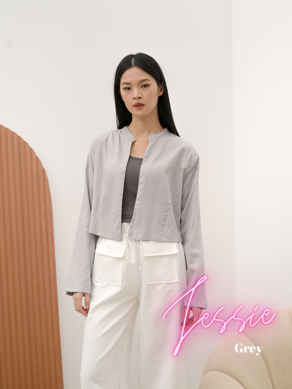 Cammomile JESSIE crop cardi 2307042