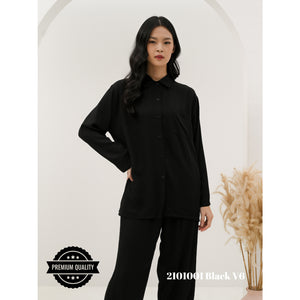 Cammomile 2210002 piyama list hitam